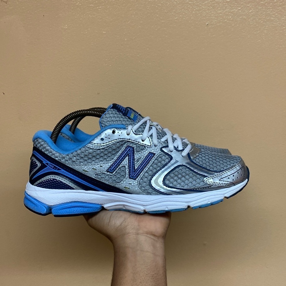 New Balance 580 V2 Running Sneakers “Grey Blue White”